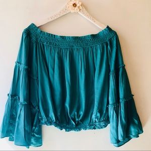 Free People Free Spirit Top Emerald Green